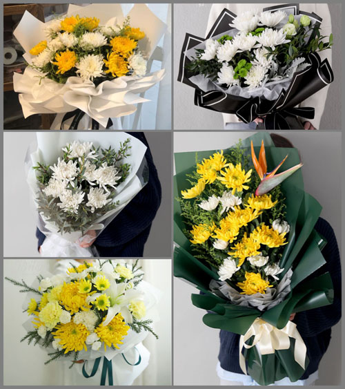 海南海口市秀英区海秀街道长秀社区白事花束代送